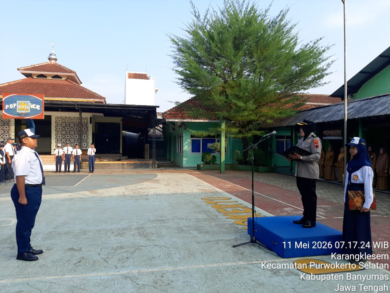 Upacara Jadi Momentum Edukasi, Kapolresta Banyumas Ajak Siswa Disipiln, Fokus Masa Depan