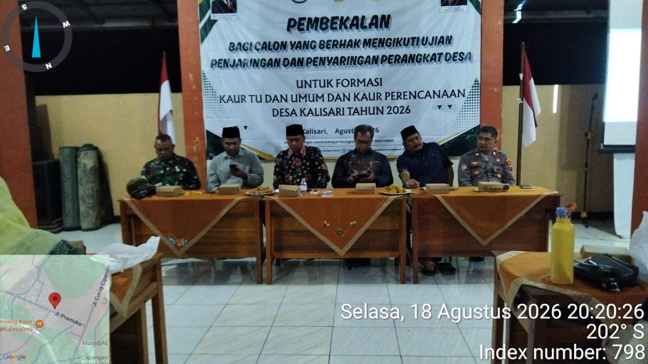 Bhabinkamtibmas Cilongok Dampingi Pembekalan Calon Perangkat Desa Kalisari, 30 Peserta Siap Ikuti Tahapan Ujian