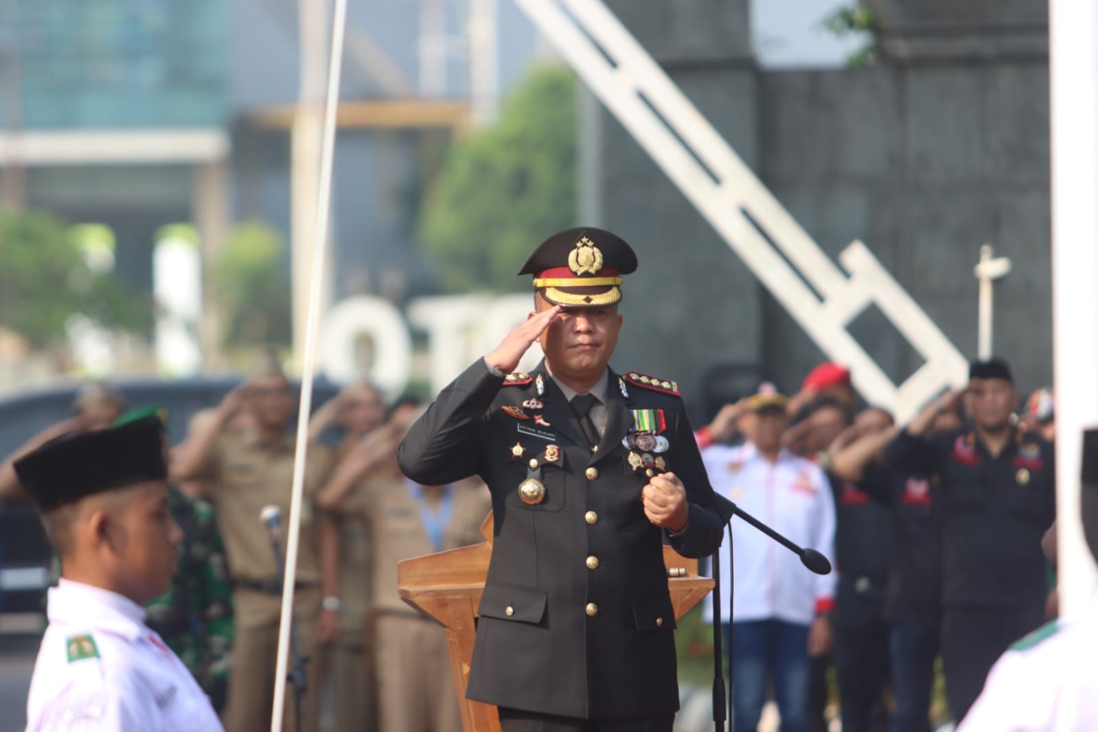 Kapolresta Banyumas Pimpin Upacara Harkitnas, Soroti Tantangan Kedaulatan Informasi