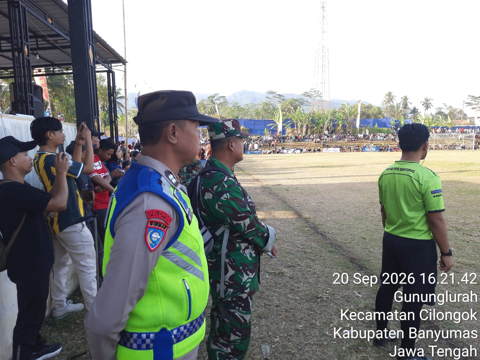 Polsek Cilongok Amankan Grand Final Gensa Cup 2026 Di Gununglurah, Pertandingan Berlangsung Kondusif