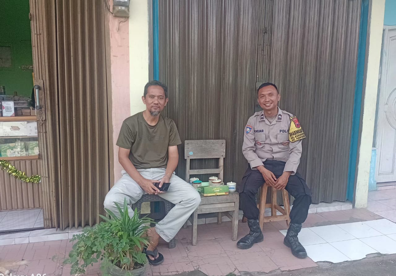 Sambang Tokoh Masyarakat Karangwangkal, Polisi Banyumas Ajak Warga Waspada Curanmor