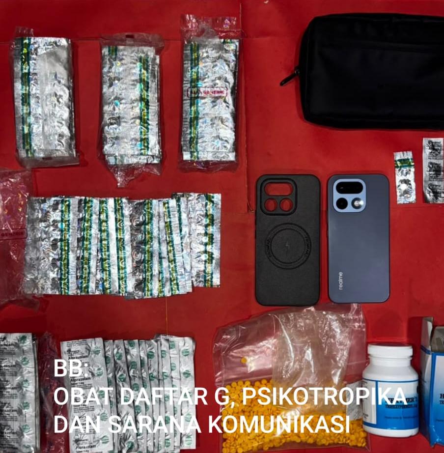Kurang Dari 1 Jam, Sat Resnarkoba Polresta Banyumas Tangkap Dua Pengedar dan Sita Ribuan Obat Keras