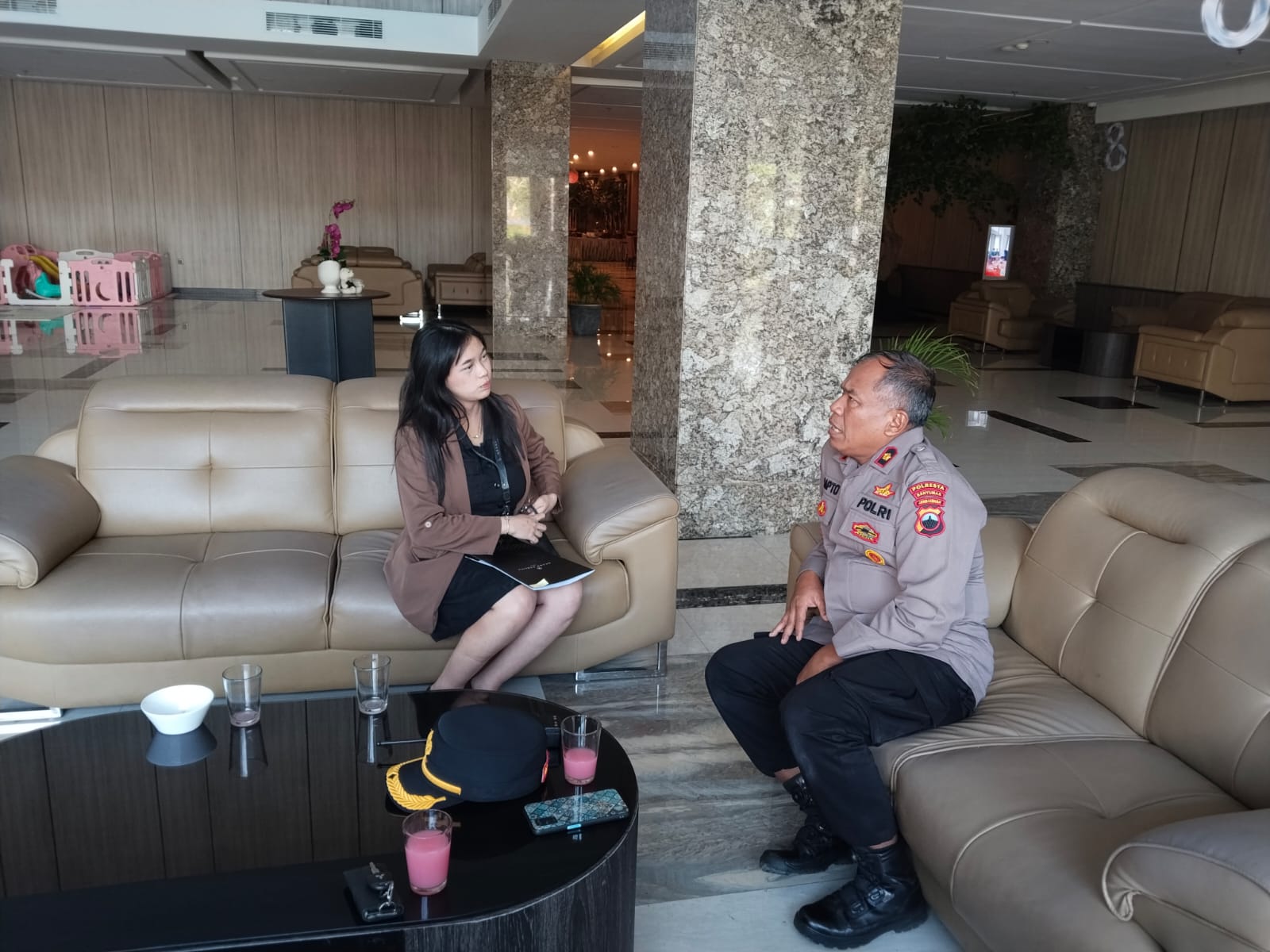 Sambangi Hotel Grand Karlita, Polsek Purwokerto Selatan Perkuat Sinergi Jaga Kamtibmas