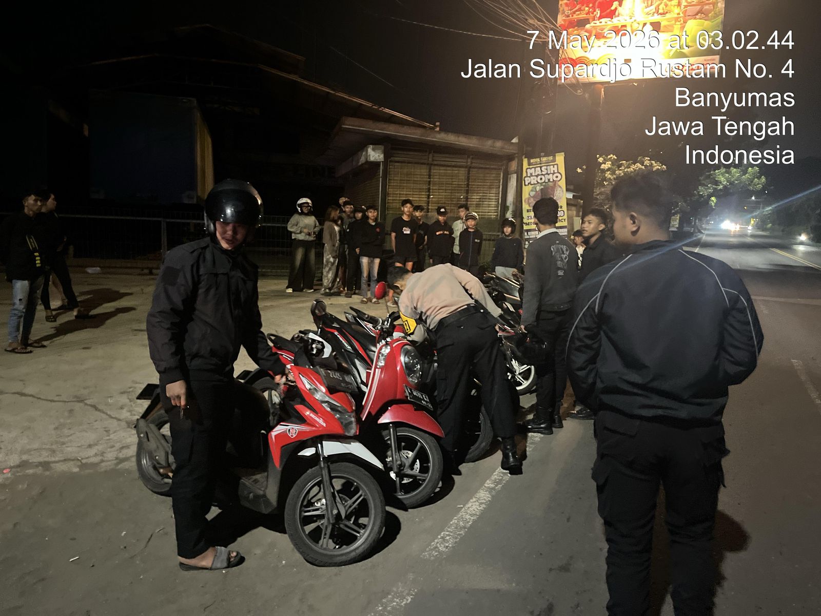Quick Response Polresta Banyumas Bubarkan Balap Liar, 9 Motor Diamankan