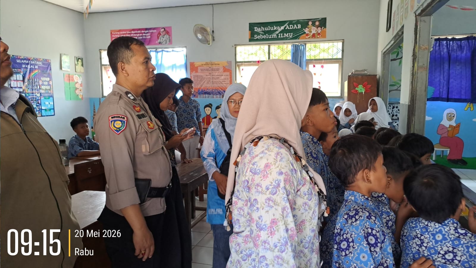 Sinergi Polisi Banyumas dan Panitia, O2SN Tingkat Kecamatan Karanglewas Berjalan Lancar