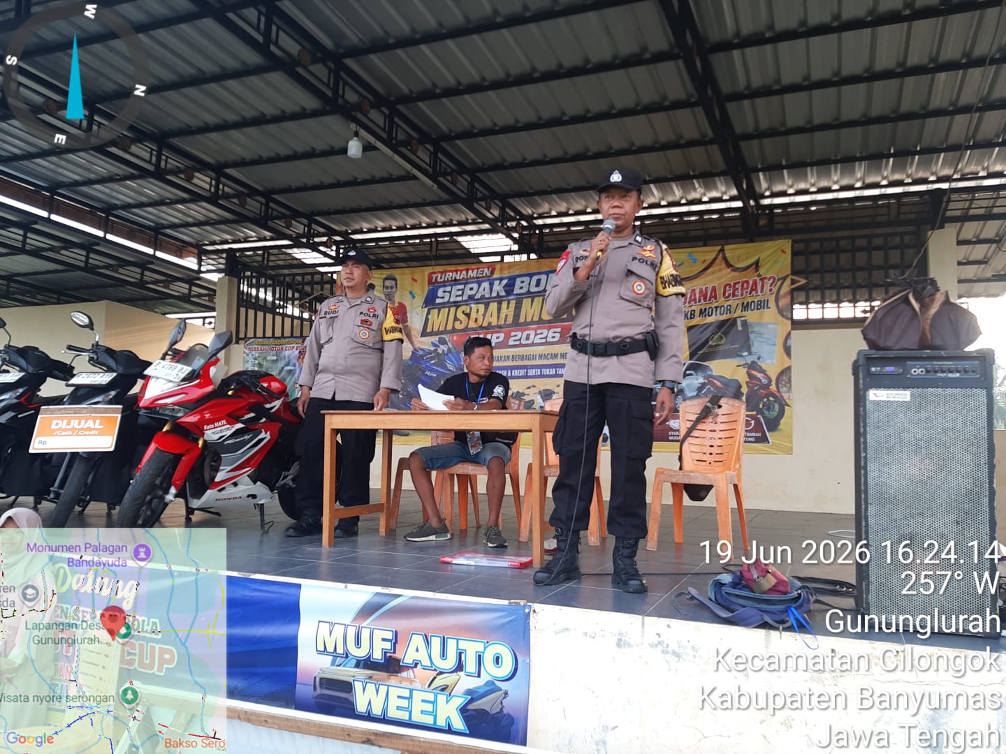 Laga Berjalan Kondusif, Polsek Ajibarang Banyumas All Out Amankan Arwana Cup XV